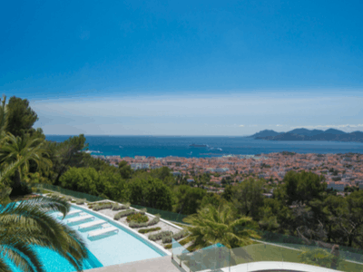 Expensive Cannes Villa with Sea Views, Pool & Gardens for Prestigious Events