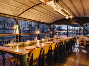 Péniche Restaurant extérieur Rive Droite