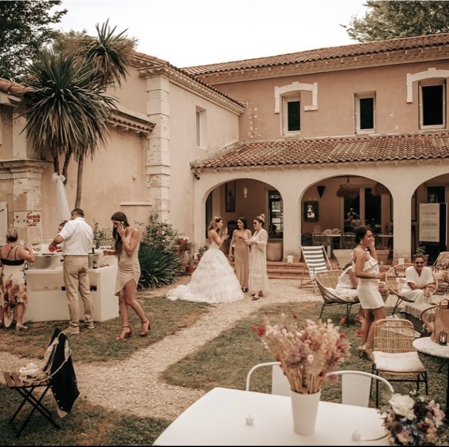 Reception area in a manor house