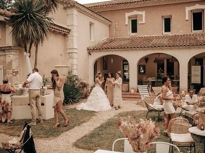 Espace de réception dans une gentilhommière 