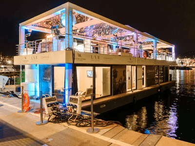 Luxury Houseboat Penthouse in Cannes – Rooftop, Events up to 120 Guests