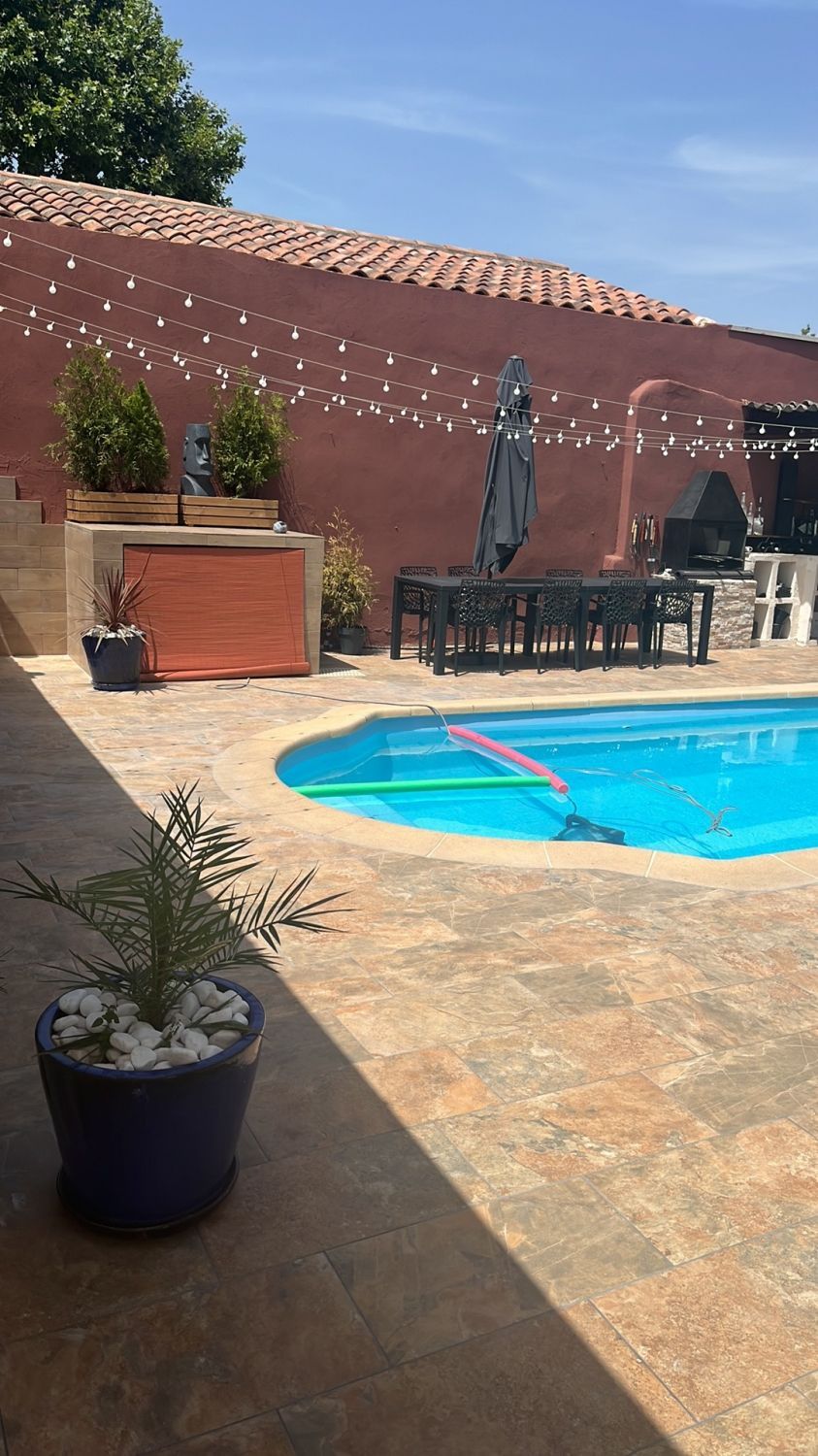 Terrace with swimming pool