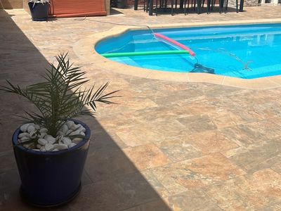 Terrace with swimming pool