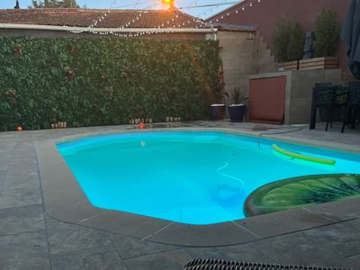 Terrace with swimming pool