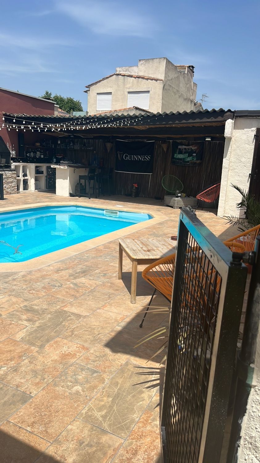 Terrace with swimming pool