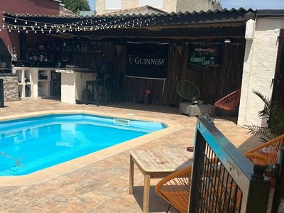 Terrace with swimming pool