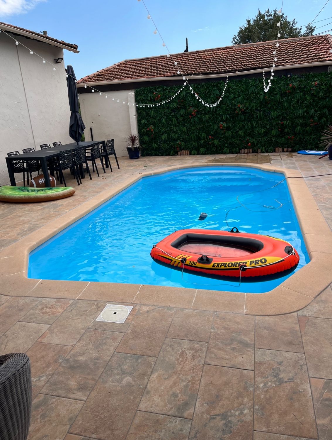 Terrace with swimming pool