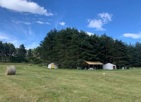 Chalet and yurt nature area