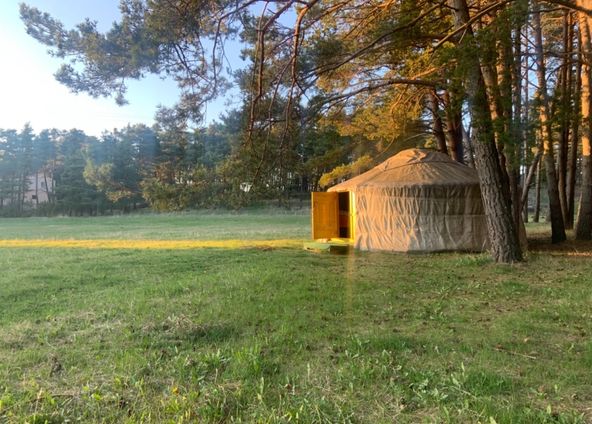 Chalet and yurt nature area