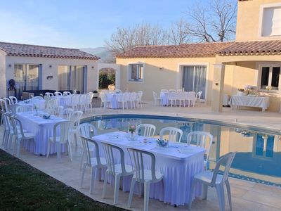 Garden Venue with Pool and Terrace for Events up to 50 Guests