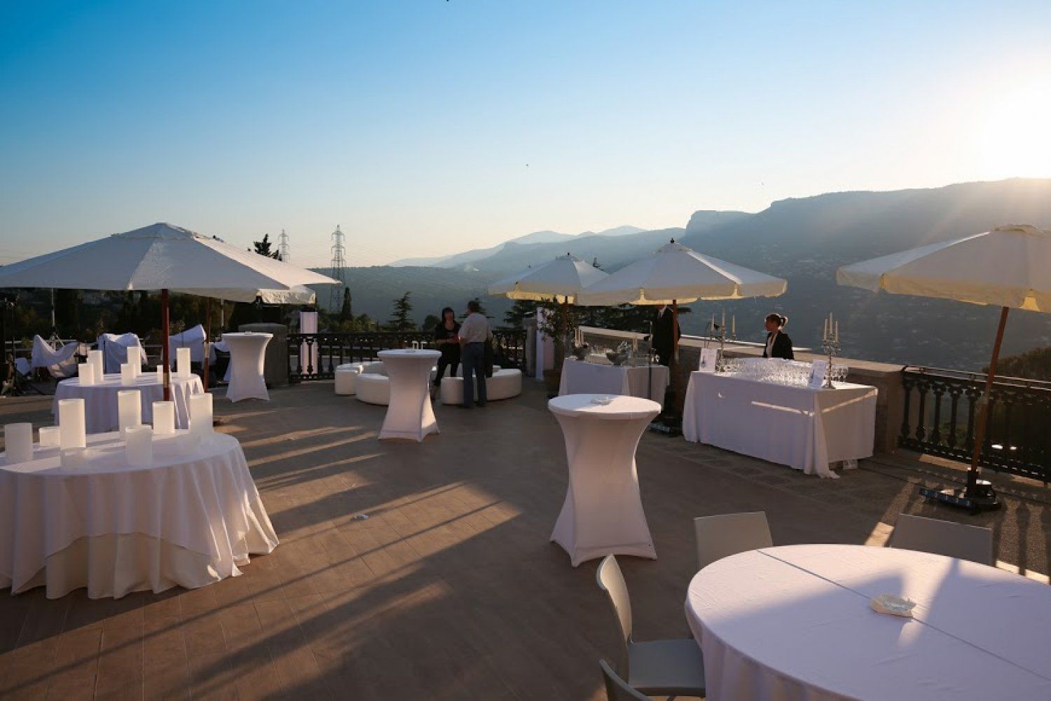 Château Event Venue in Nice with Panoramic Sea & Mountain Views