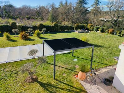 Garden with swimming pool