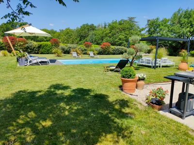 Garden with swimming pool