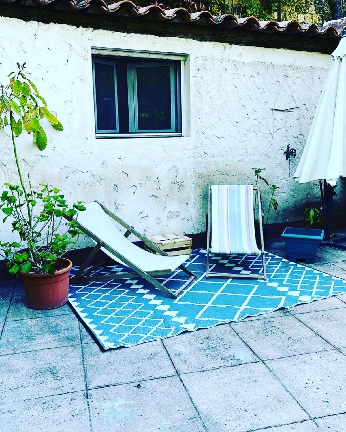 Rez-de-chaussée d'une maison niçoise avec jardin 