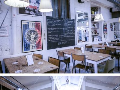 A funky spacious restaurant in Nice with Petanque!