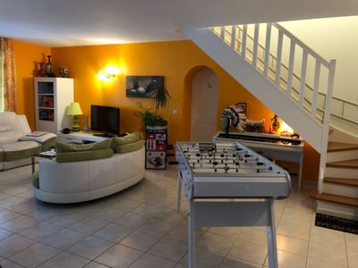 Spa area with swimming pool