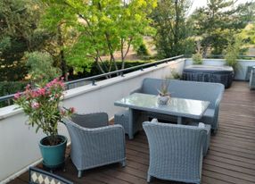 Roof top terrace, Toulouse view