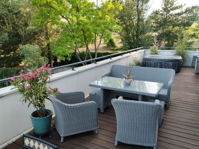 Roof top terrace, Toulouse view