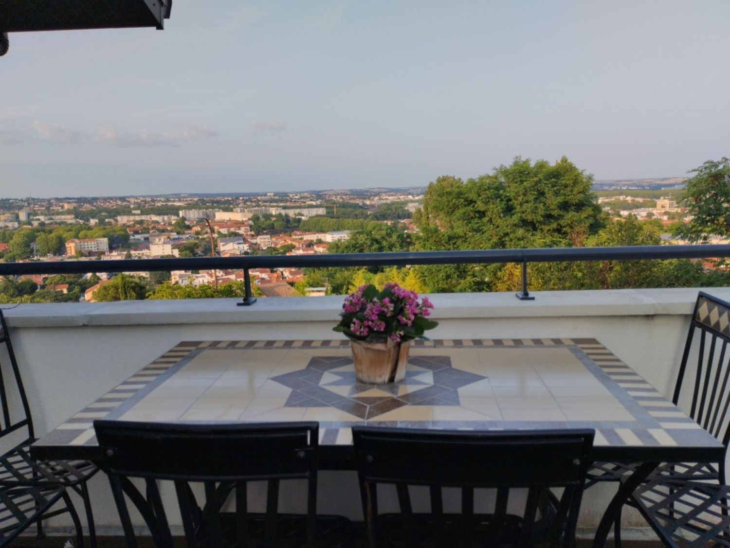 Roof top terrace, Toulouse view