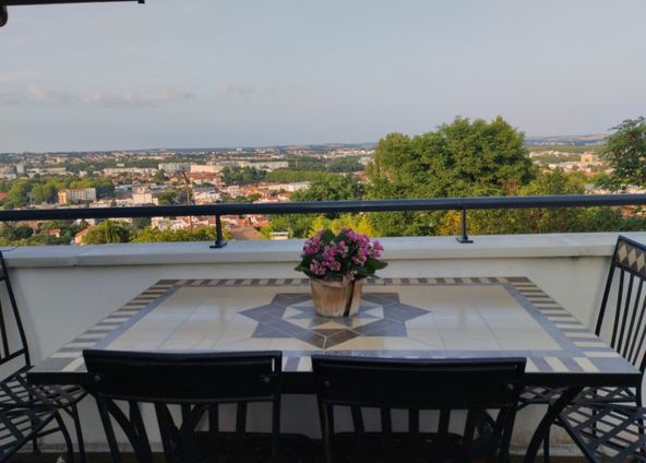 Roof top terrace, Toulouse view