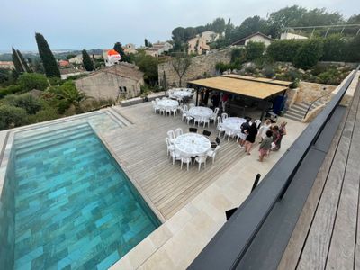 250 m² terrace with sea view