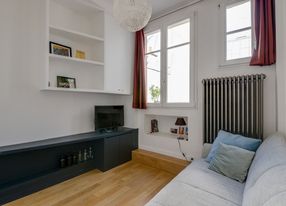 Haussmannian apartment with balcony and Eiffel Tower view