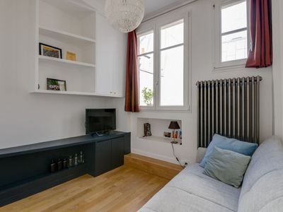 Haussmannian apartment with balcony and Eiffel Tower view
