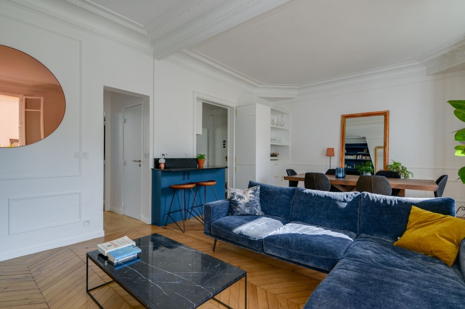 Appartement haussmannien avec vue sur la Tour Eiffel