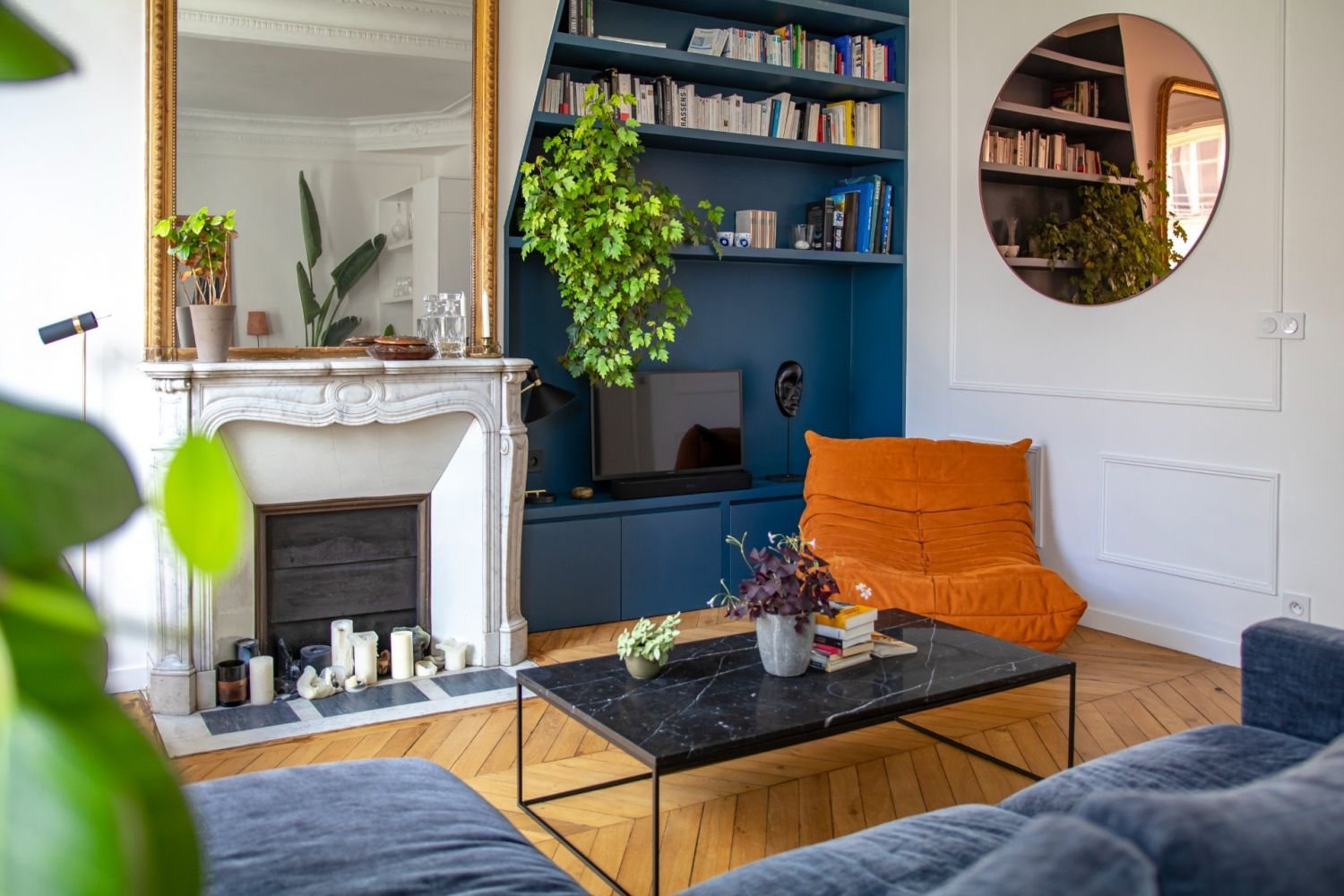 Appartement haussmannien avec vue sur la Tour Eiffel