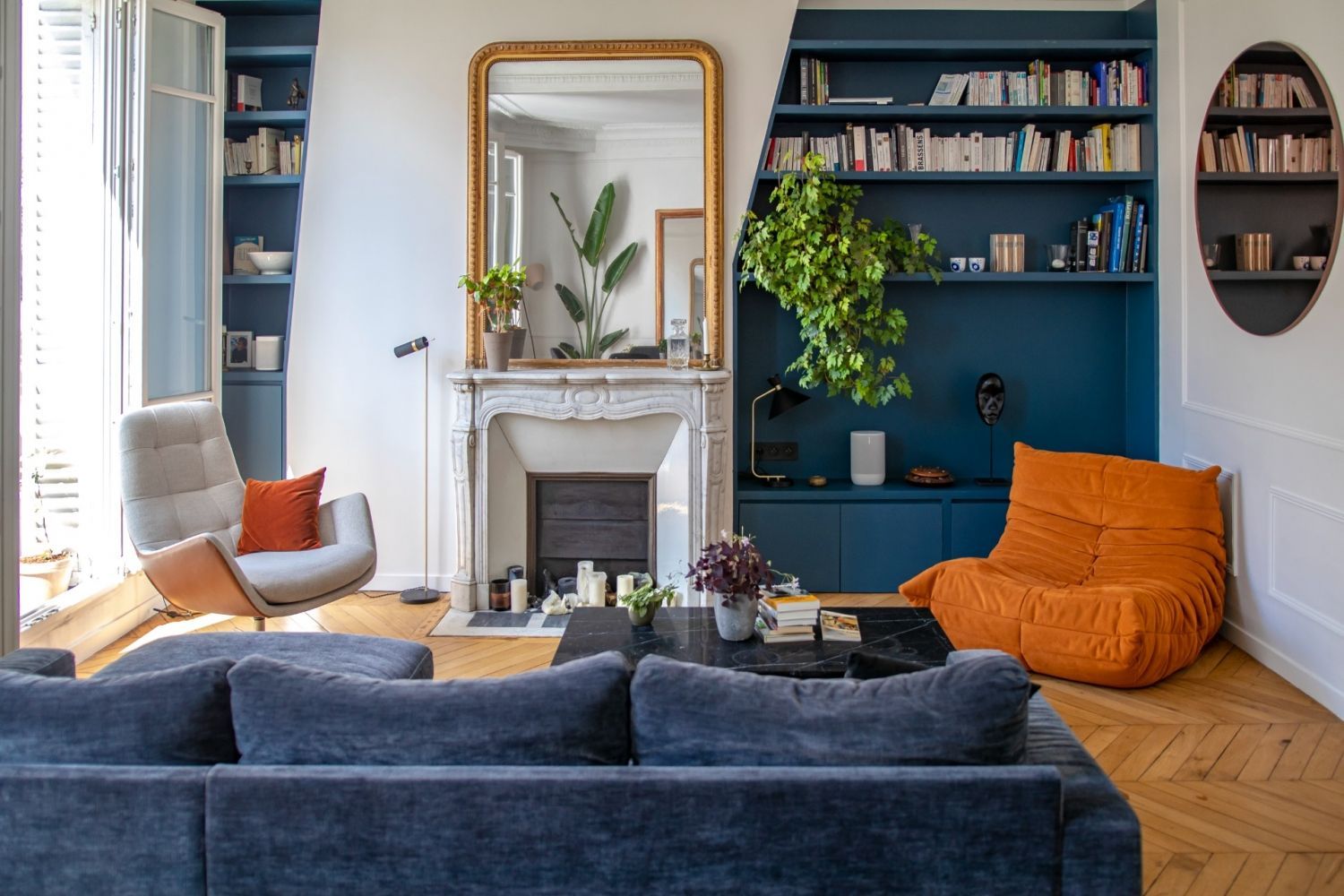 Appartement haussmannien avec vue sur la Tour Eiffel