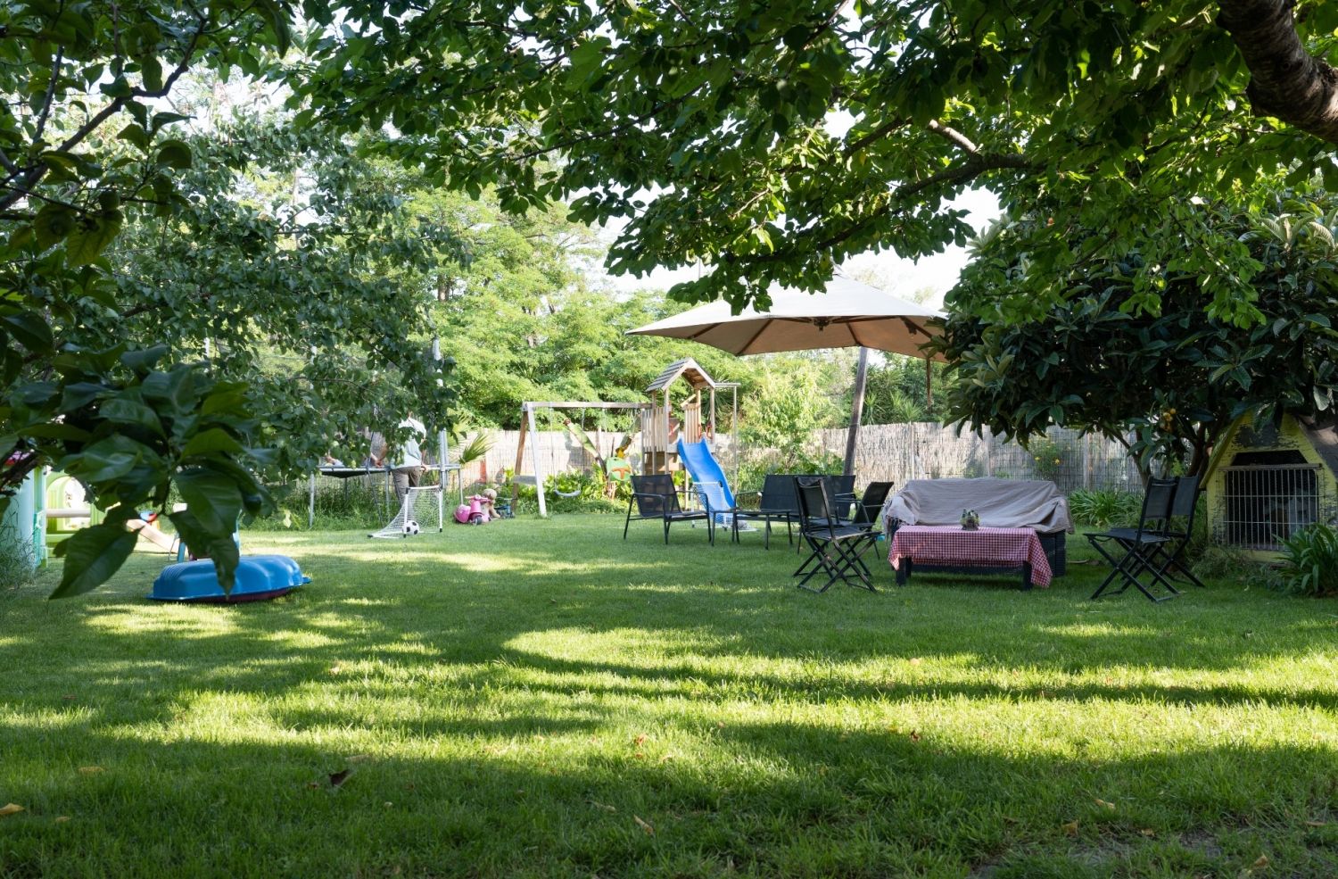 Garden for birthday children or adults with children