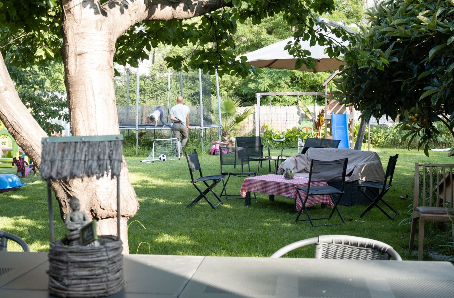 Garden for birthday children or adults with children