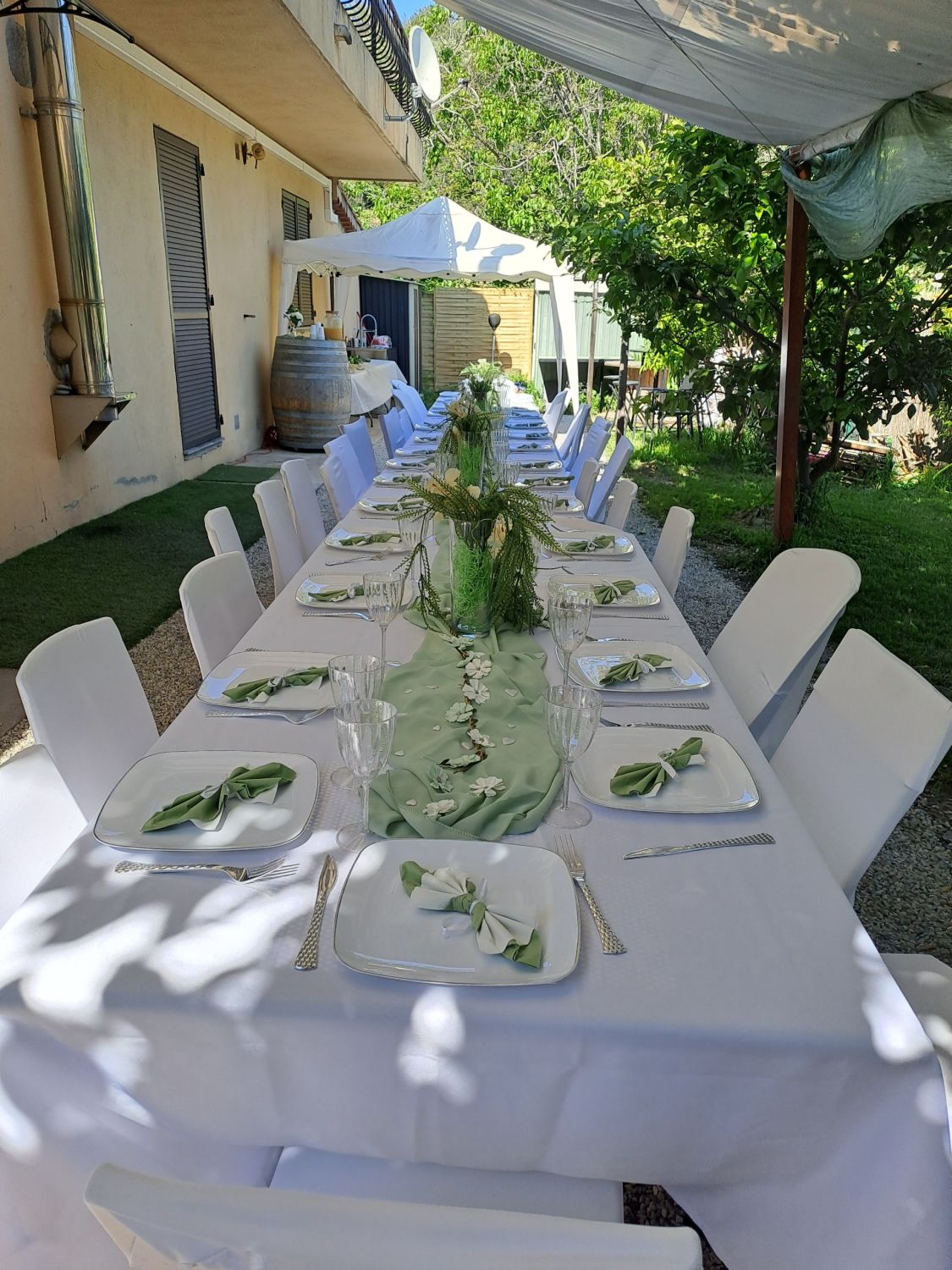 Garden for birthday children or adults with children