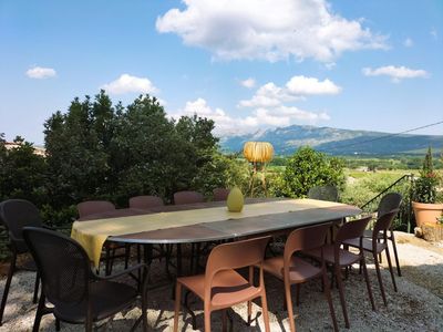 Reception room and garden area