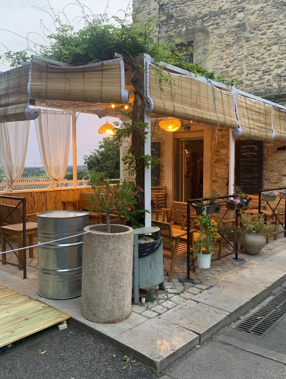 Terrasse avec vue