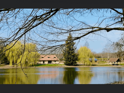 Burgundian Farmhouse Venue with Pond & Stables | Available Spring 2024