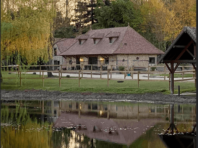 Burgundian Farmhouse Venue with Pond & Stables | Available Spring 2024