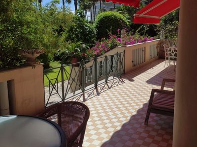 115 m² apartment with terrace and private garden of 1200 m² Cannes hyper center