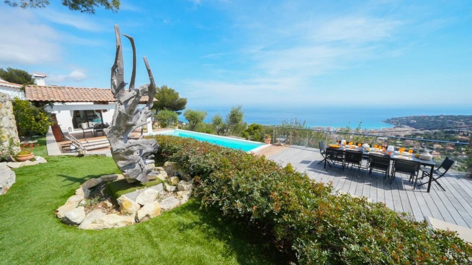 Villa vue mer à 5 km de Monaco