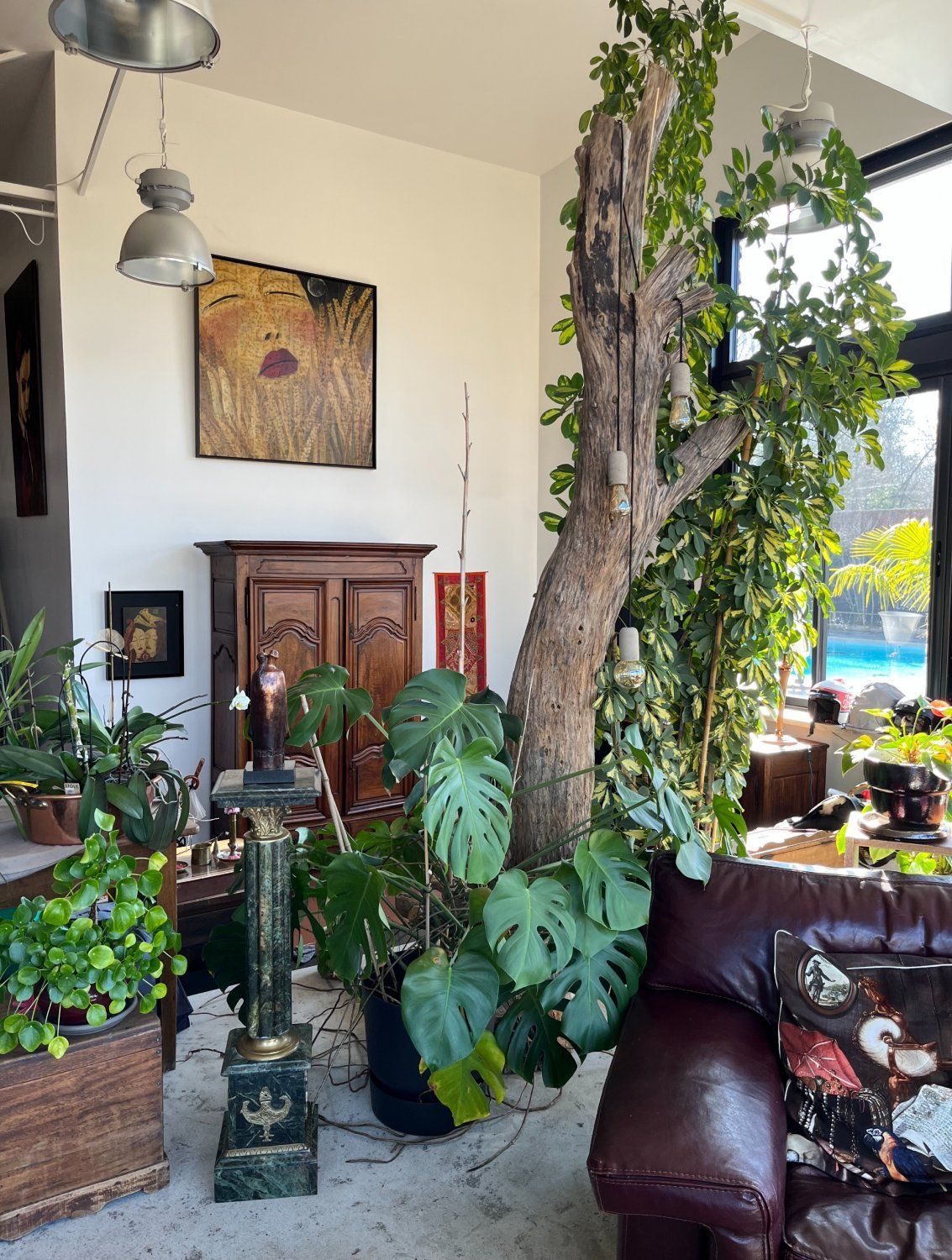 Loft and swimming pool