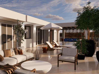 100 m² apartment with 100 m² terrace sea view