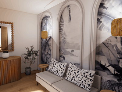 100 m² apartment with 100 m² terrace sea view