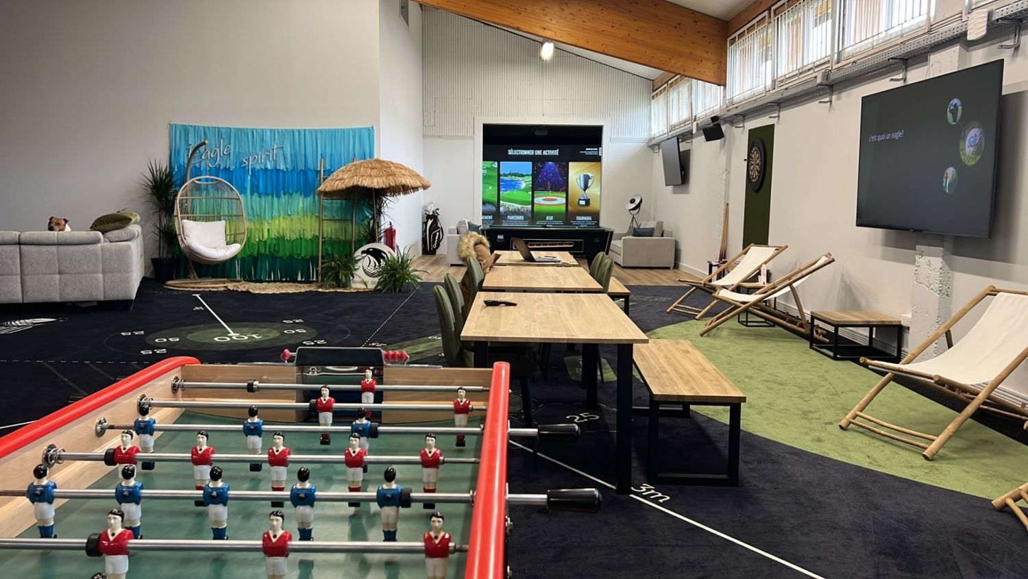 Salon intérieur du golf