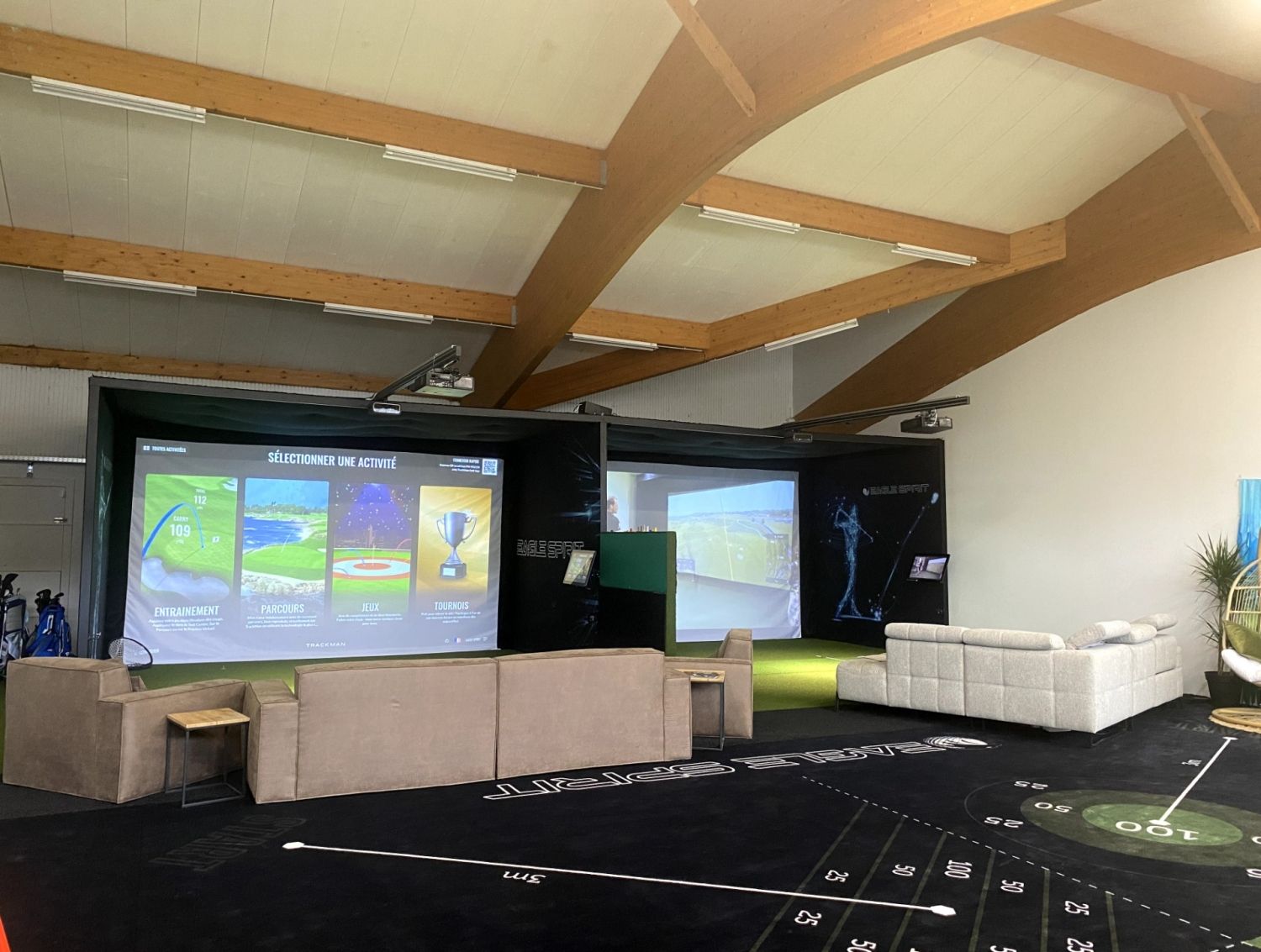 Salon intérieur du golf