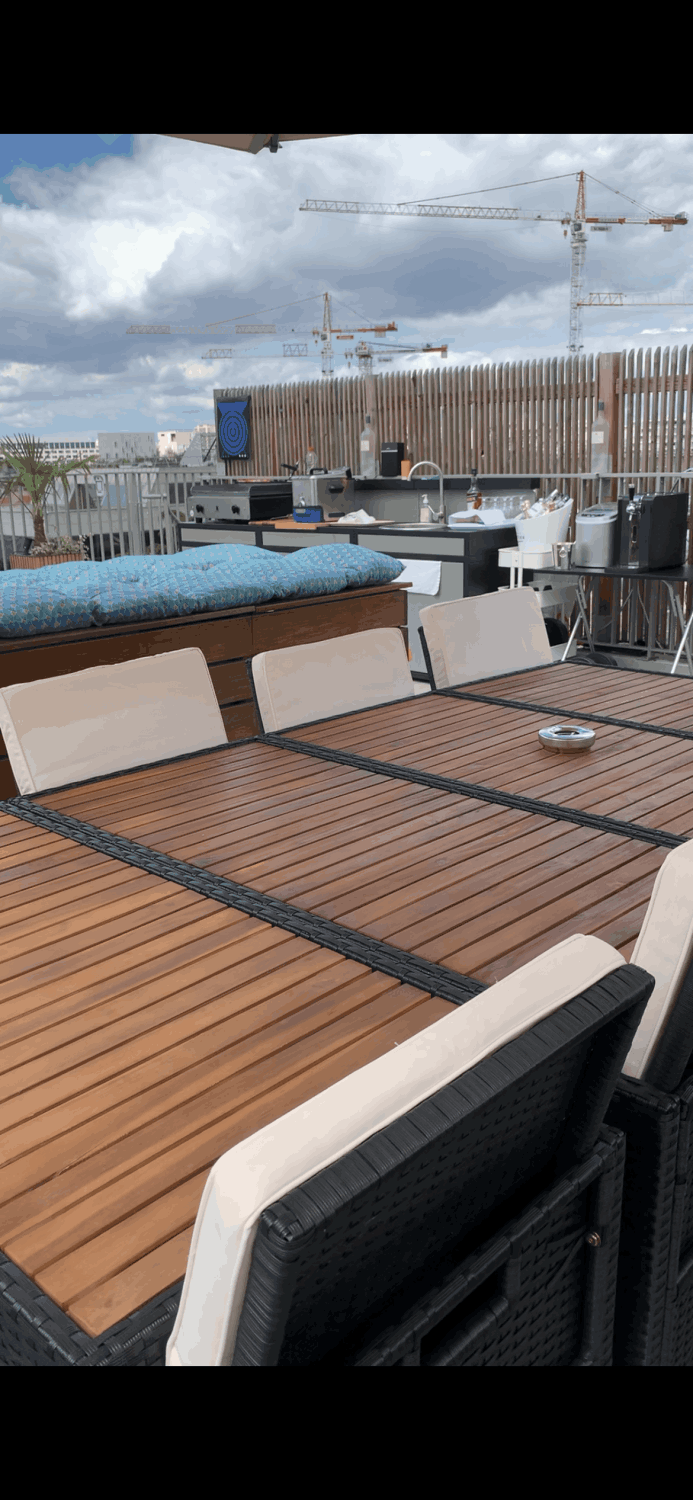 Rooftop 80 m² et belle vue sur la défense et Sacré Coeur