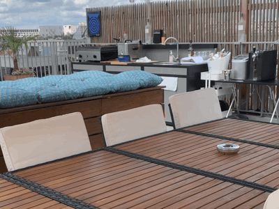 Rooftop 80 m² et belle vue sur la défense et Sacré Coeur