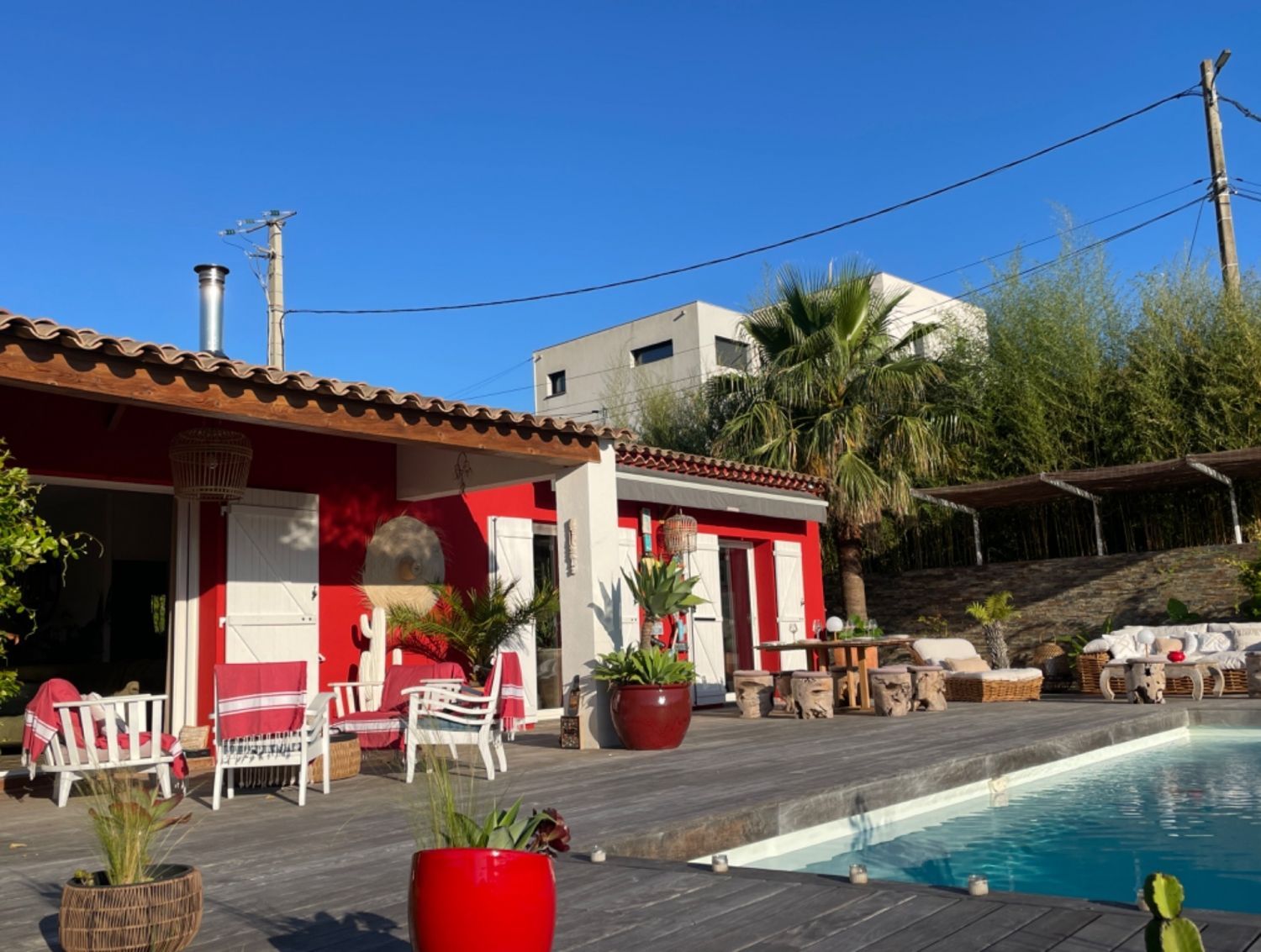 Petite hacienda avec piscine