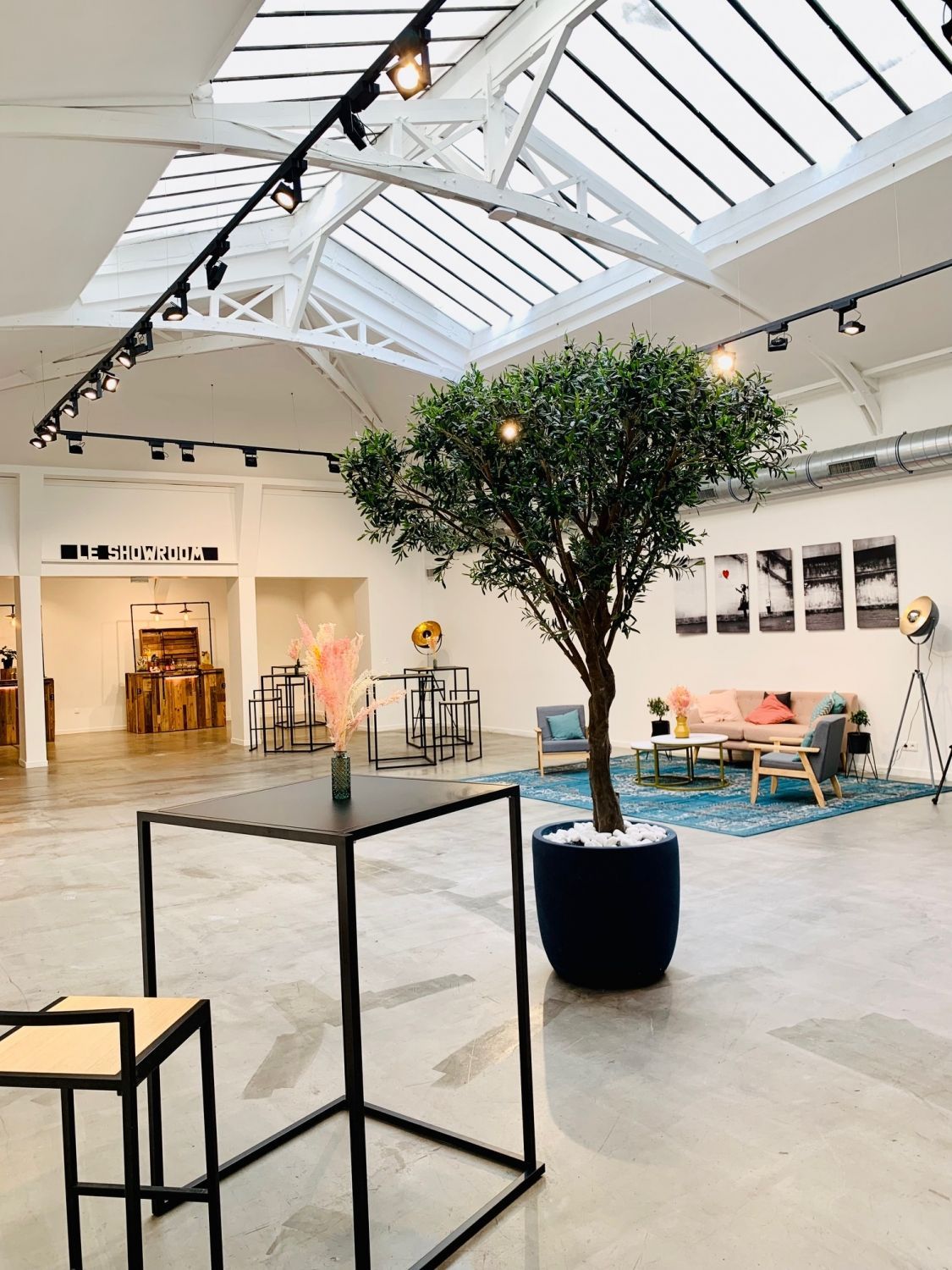 Event venue in the heart of the Marais under glass roof 