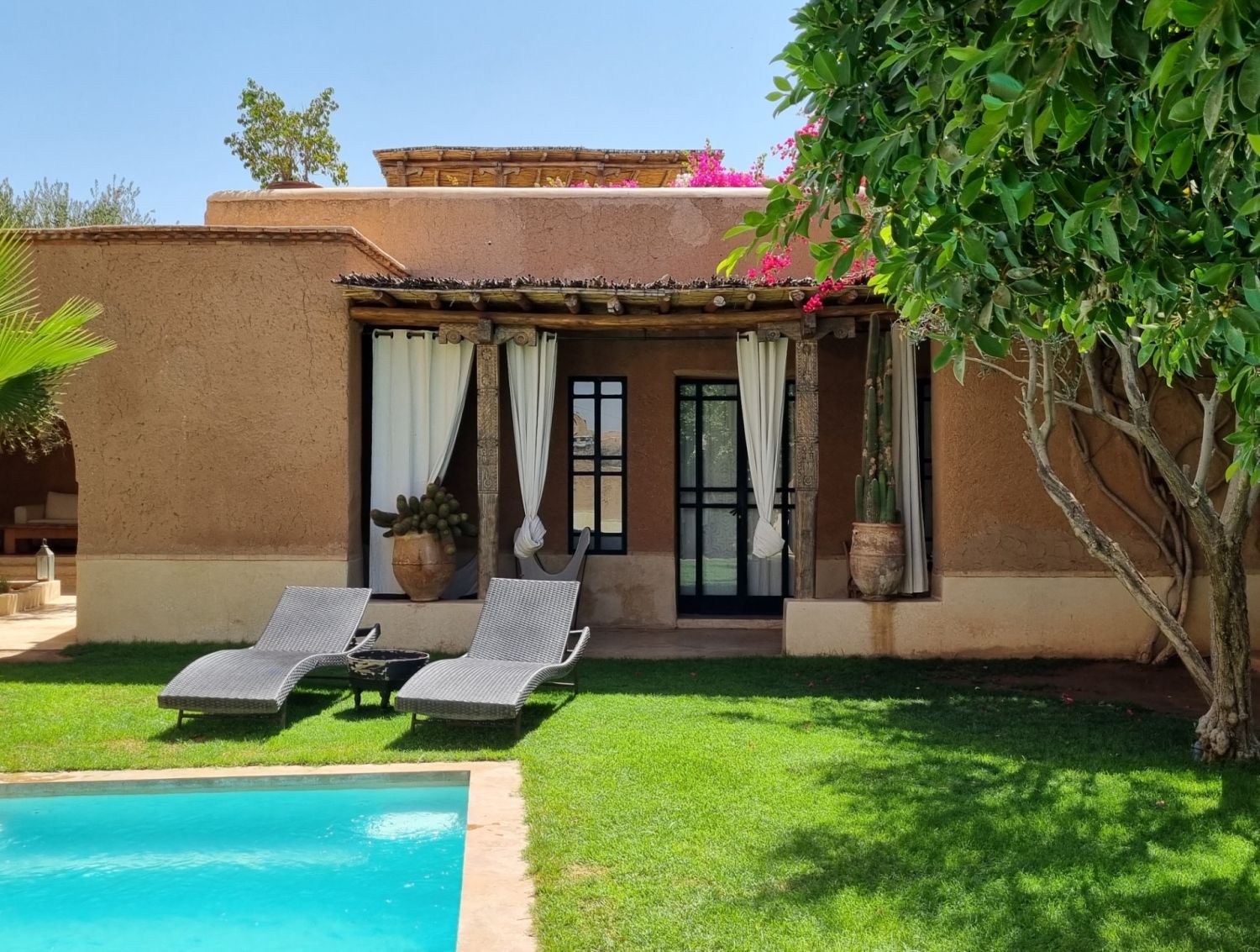 Maison ethno-chic à 24 km au sud de Marrakech