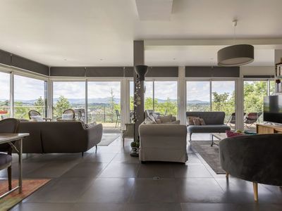 Large room and two terraces with panoramic views